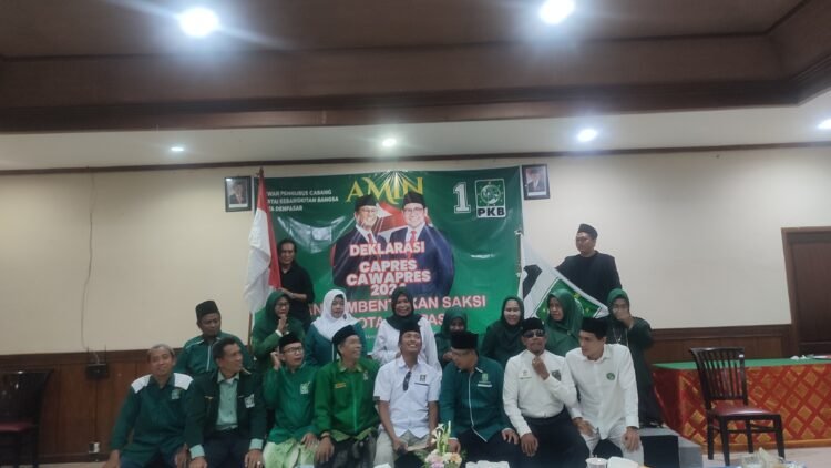 Dewan Pengurus Cabang PKB Kota Denpasar : Deklarasi Tim Pemenangan Pasangan AMIN