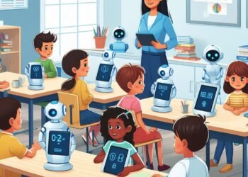 gambar kecerdasan buatan atau ai dalam bidang pendidikan