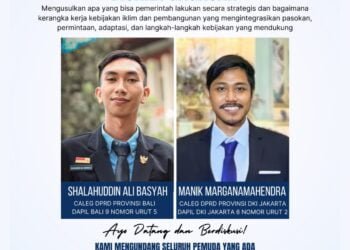 Caleg Muda Bicara Gagasan : Shalahuddin Ali Basyah dan Manikmarganamahendra